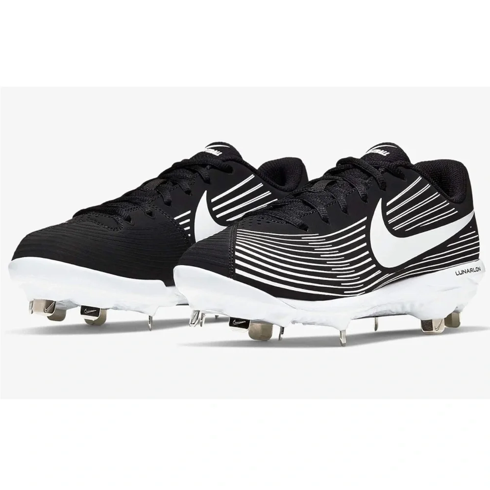 Nike New Lunarlon Hyper diamond 3 Varsity Black/White Size 10 softball NWT